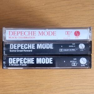 Depeche Mode - Broken Frame, Some Great Reward, Black Celebration - Tapes Lot 3